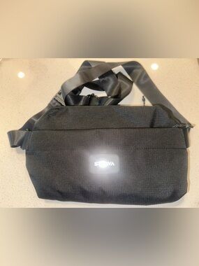 Black Crossbody Bag with Adjustable Strap